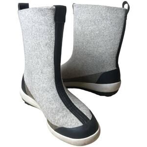 Adidas Climawarm Traxion Gray Felt Winter Boots Women's Size 7